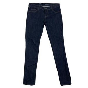 Vans Jeans Size 7 Womens Skinny Fit Blue Dark Wash Denim Blue Jeans Stretch
